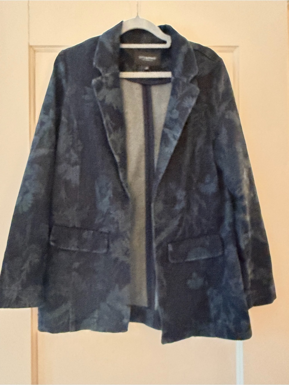 Liverpool Los Angeles Floral Jacquard Denim Blazer Jacket XS
